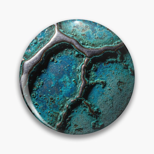 Item preview, Turquoise Patina Veins designed and sold by Kaleidoscope Print.