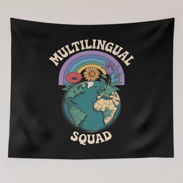 Item preview, MULTILINGUAL Squad - International Language Globe designed and sold by TechnicalSara.
