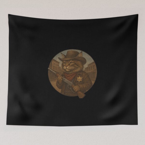 Item preview, The Meow Sheriff In Town designed and sold by Fort Galaxy.