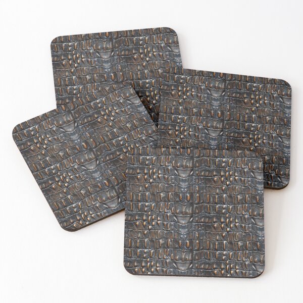 Item preview, Dark Brown Rectangular Crocodile Leather Texture designed and sold by NTGUILTY.