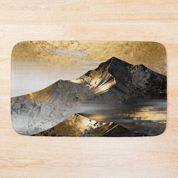 Item preview, Majestic Golden Peaks in Modern Ink Wash Style designed and sold by zzz888.