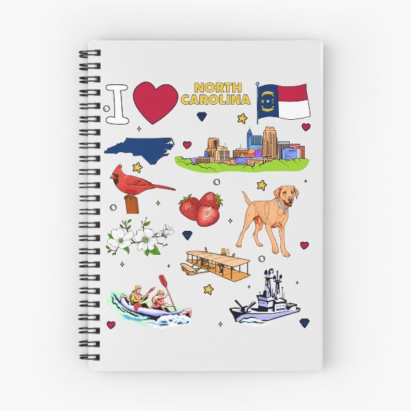 Item preview, I Love North Carolina, State Pride Collage T-Shirt Gift designed and sold by mashmosh.