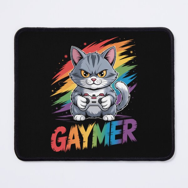 Item preview, Gaymer LGBT Cat Pride Rainbow Video Game Lovers designed and sold by DentistLegal.