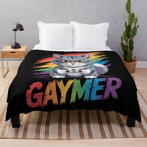 Item preview, Gaymer LGBT Cat Pride Rainbow Video Game Lovers designed and sold by DentistLegal.