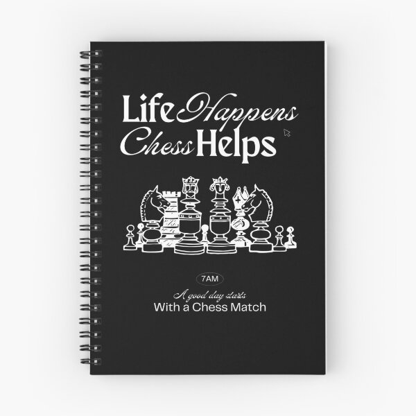 Item preview, Life Happens, Chess Helps – Motivational Chess Quote Vintage Design designed and sold by felixpauli.