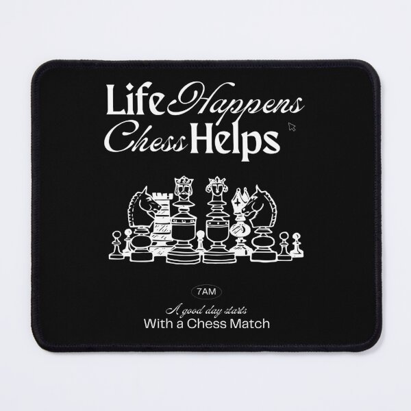 Item preview, Life Happens, Chess Helps – Motivational Chess Quote Vintage Design designed and sold by felixpauli.