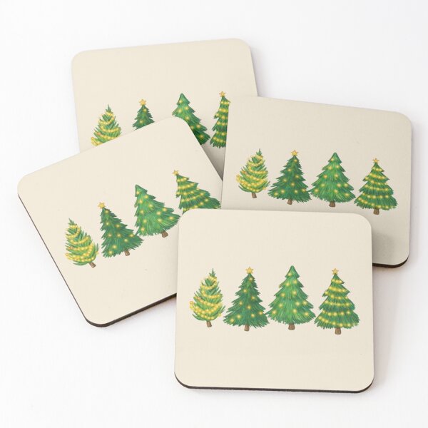 Item preview, Cute Christmas Trees  Festive Illustration designed and sold by Lazy Planet.