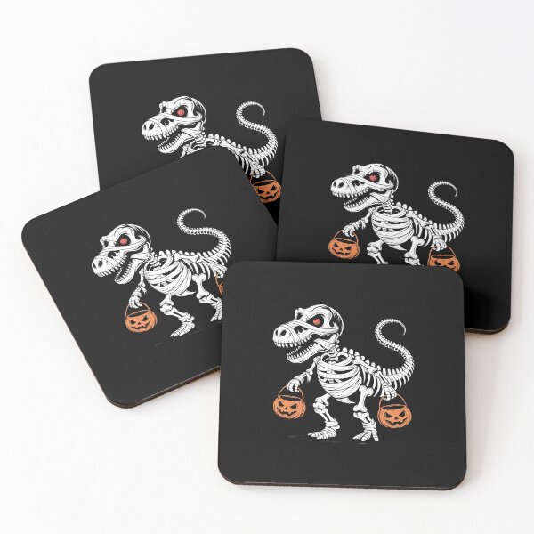 Item preview, Mummy Skeleton Riding Dinosaur T Rex Kids Boys Men Halloween designed and sold by TechnicalSara.