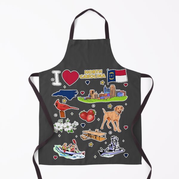 Item preview, I Heart North Carolina - Ultimate NC Pride & State Symbol Collage designed and sold by mashmosh.
