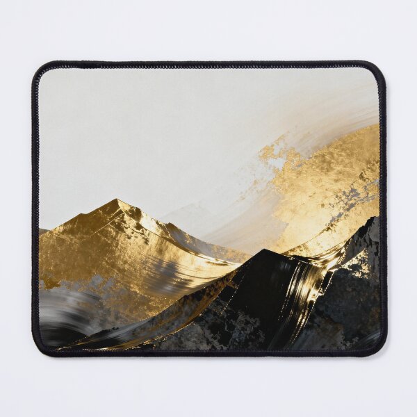 Item preview, Abstract Golden Wave and Charcoal Mountain Texture designed and sold by zzz888.