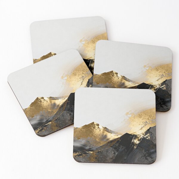 Item preview, Abstract Golden Wave and Charcoal Mountain Texture designed and sold by zzz888.