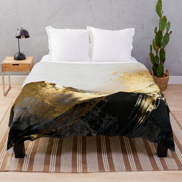 Item preview, Abstract Golden Wave and Charcoal Mountain Texture designed and sold by zzz888.
