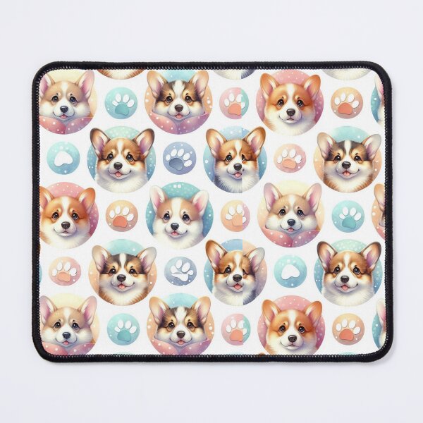 Item preview, Cute Corgi and Paw Prints designed and sold by Wags & Tails.