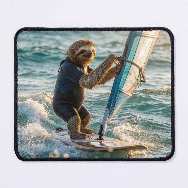Item preview, Sloth Windsurfer designed and sold by Tridentulus.