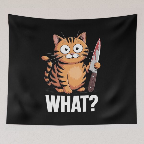 Item preview, Murderous Cat Bloody Knife Halloween Costume designed and sold by TechnicalSara.