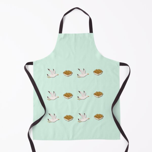 Item preview, Seagulls & Hot Chips Pattern – Cute Aussie Beach Design designed and sold by MadeInNapTime.