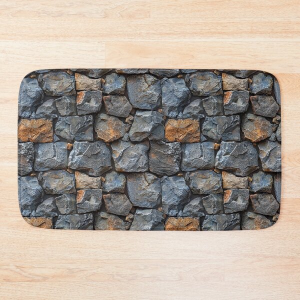 Item preview, Rustic Block Stone Wall Texture Pattern designed and sold by NTGUILTY.
