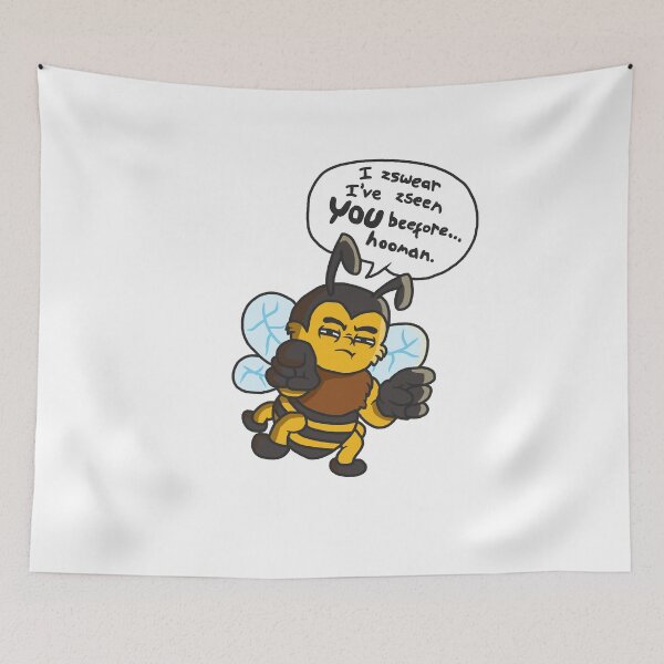 Item preview, I've zseen you BEEfor Hooman - Bee Trivia Illustration designed and sold by PeanutCandy.