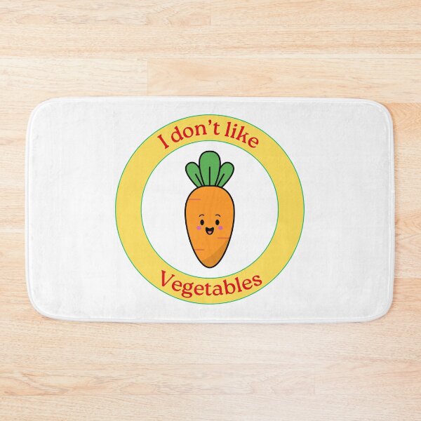 Item preview, I Don’t Like Vegetables - Carrot - Funny Cartoon Carrot designed and sold by Love3Happy.