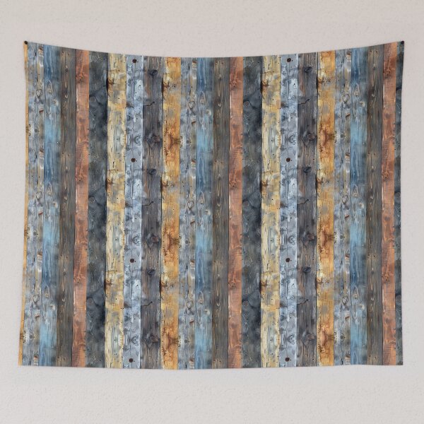 Item preview, Colorful Weathered Wooden Planks Watercolor Texture designed and sold by NTGUILTY.