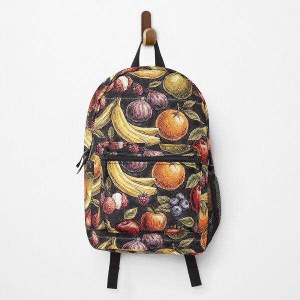 Item preview, Vintage Botanical Fruit Harvest - Dark Rustic Seamless Pattern designed and sold by Hen-C-Art.