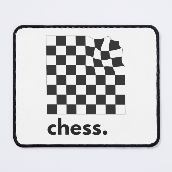 Item preview, Minimal Distorted Chessboard – Modern Chess Aesthetic Design designed and sold by felixpauli.