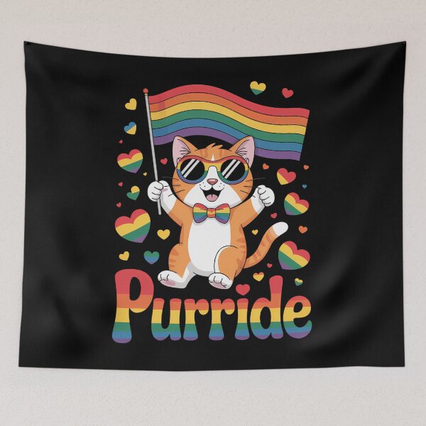 Item preview, Purride Cat Lover Pride Month Gay Rights Rainbow Cat Lover designed and sold by DentistLegal.
