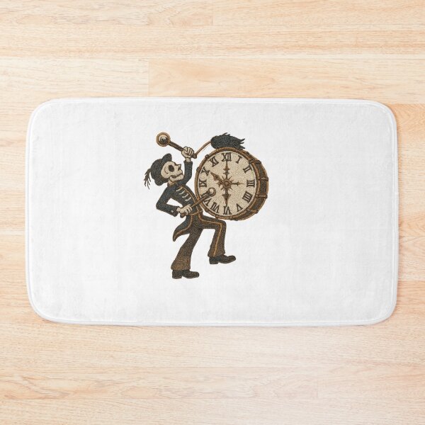 Item preview, Gothic Skeleton Drummer Patch – Marching Clock Corps MCR designed and sold by Gurjeetpixelart.