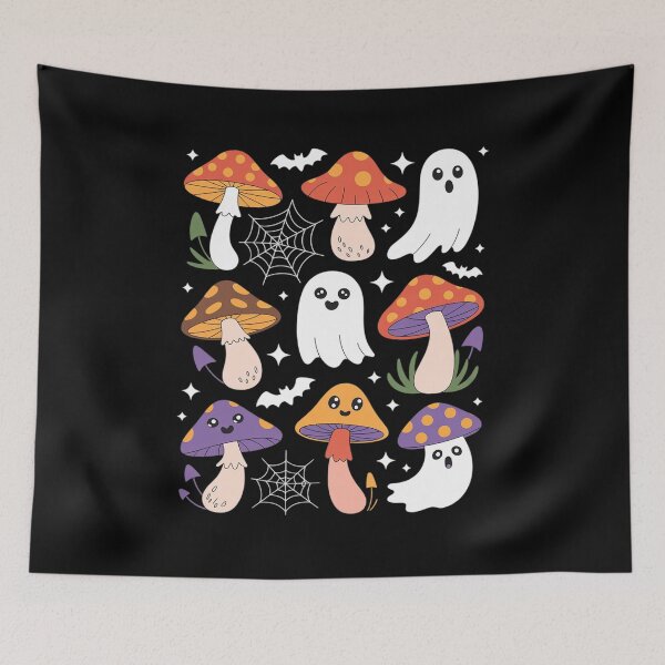 Item preview, Mushroom Ghost Fairy Core Goblincore Cottagecore Halloween designed and sold by HardcoreTour.