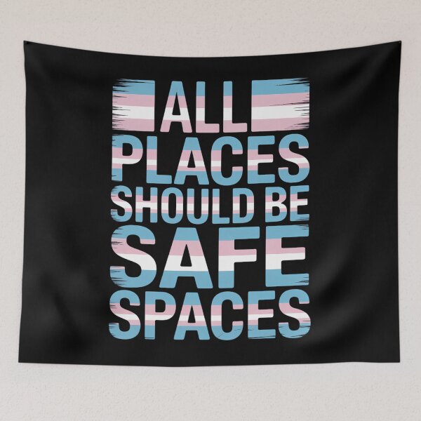 Item preview, Transgender All Spaces Safe Trans Pride Flag LGBT designed and sold by DentistLegal.