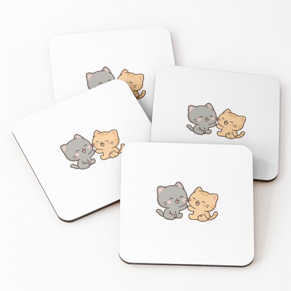 Item preview, Playful Kawaii Cat Duo designed and sold by Cat’n Cat.