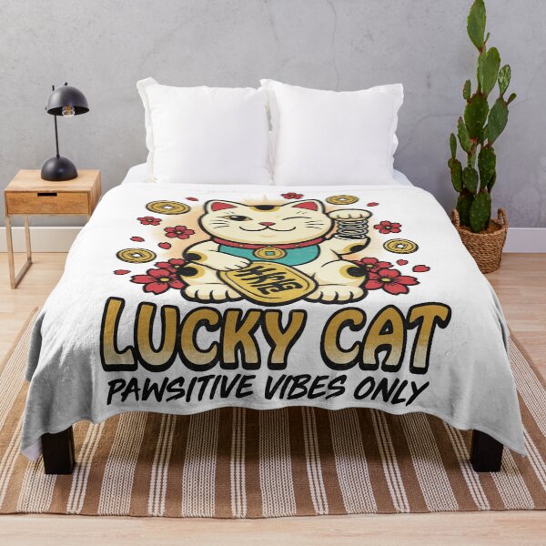 Item preview, Cute Lucky Cat Maneki Neko Illustration designed and sold by tollaru.