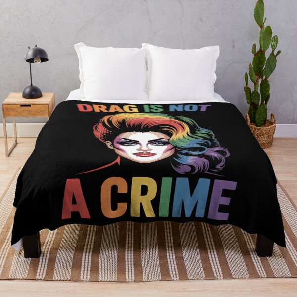 Item preview, Drag Is Not A Crime Fabulous Drag Queen LGBTQ Equality Pride designed and sold by DentistLegal.