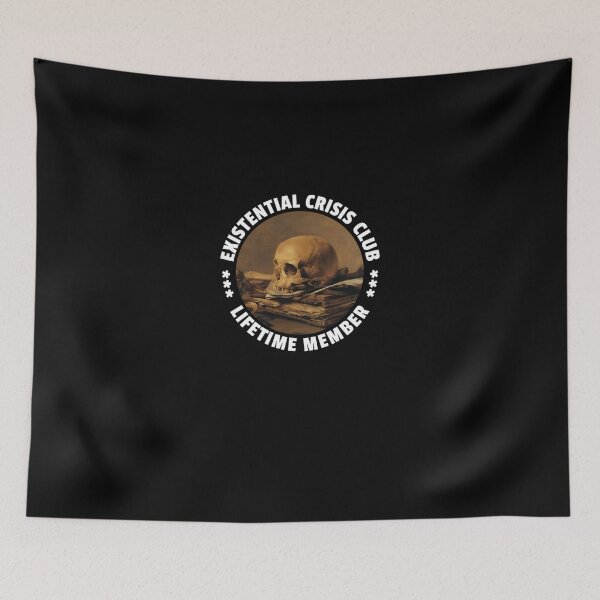 Item preview, Existential Crisis Club---Lifetime Member---Fun Vanitas Design designed and sold by SangHerrington.