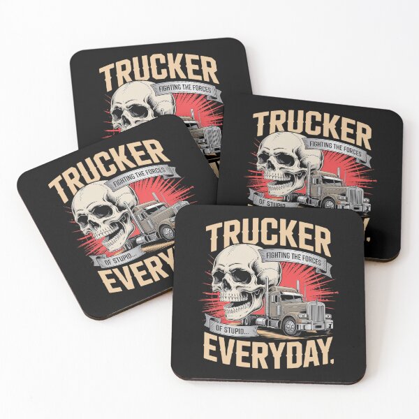 Item preview, Trucker Fighting The Forces of Stupid Everyday designed and sold by estellaken.