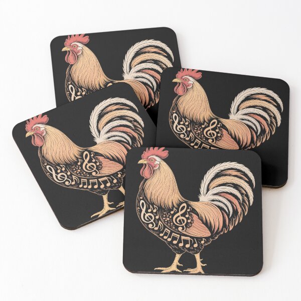Item preview, Musical Notes Chicken Music Musician designed and sold by ToggleBet.