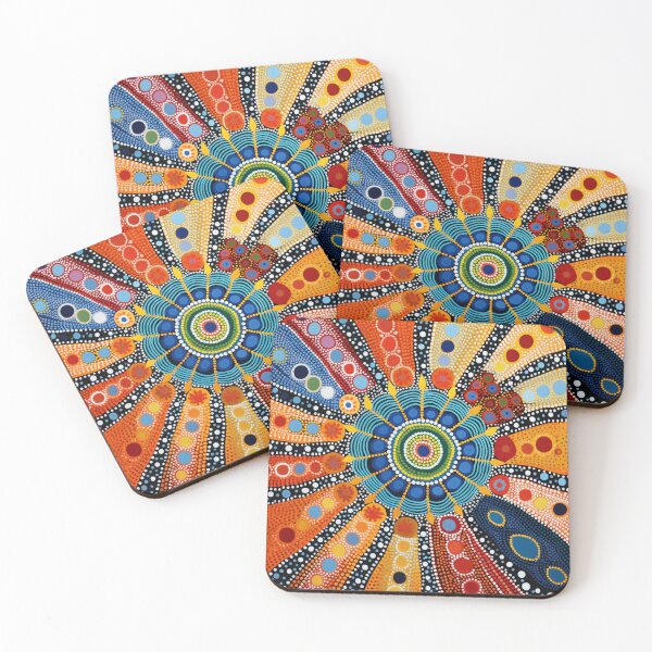 Item preview, Aboriginal Inspired Dot Art - Sunny Shiny designed and sold by GrinGalore.
