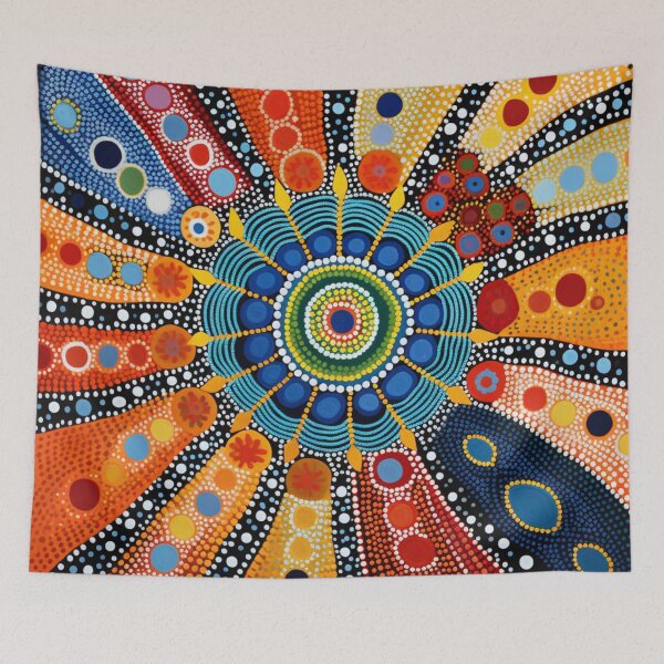 Item preview, Aboriginal Inspired Dot Art - Sunny Shiny designed and sold by GrinGalore.