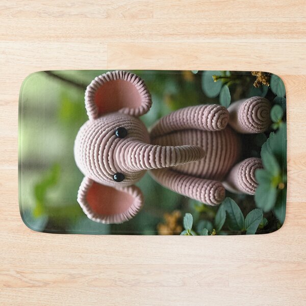 Item preview, Seated stuffed elephant in a natural environment designed and sold by Mianku | Für das Leben.