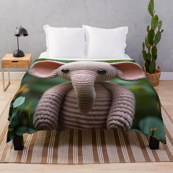 Item preview, Seated stuffed elephant in a natural environment designed and sold by Mianku | Für das Leben.