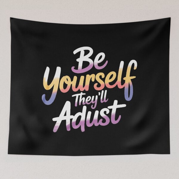 Item preview, Be Yourself They'll Adjust LGBTQ Non-Binary Flag designed and sold by DentistLegal.