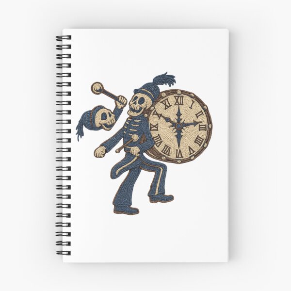 Item preview, Embroidered Skeleton Marcher – Dark Parade Patch Art Midnight Parade Skeleton – Embroidered Gothic Patch designed and sold by Gurjeetpixelart.