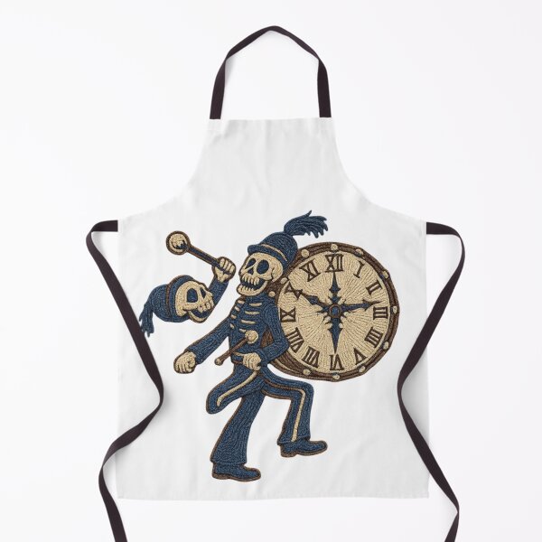 Item preview, Embroidered Skeleton Marcher – Dark Parade Patch Art Midnight Parade Skeleton – Embroidered Gothic Patch designed and sold by Gurjeetpixelart.