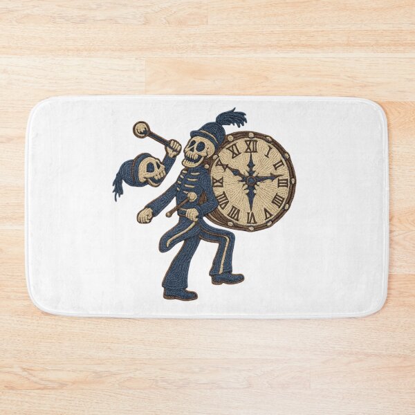 Item preview, Embroidered Skeleton Marcher – Dark Parade Patch Art Midnight Parade Skeleton – Embroidered Gothic Patch designed and sold by Gurjeetpixelart.