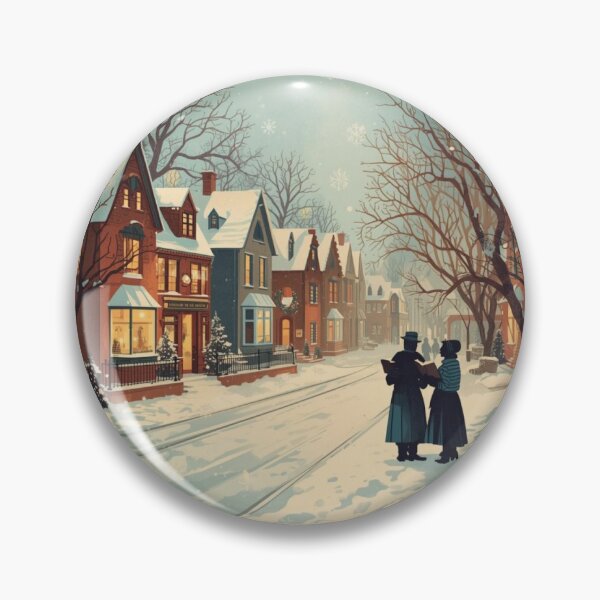 Item preview, Victorian Christmas Village in Snowfall designed and sold by Iuqiune.