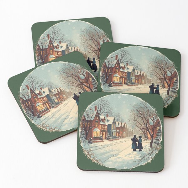 Item preview, Victorian Christmas Village in Snowfall designed and sold by Iuqiune.