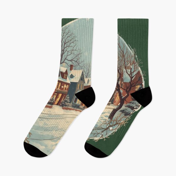 Item preview, Victorian Christmas Village in Snowfall designed and sold by Iuqiune.