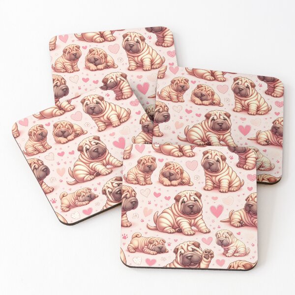 Item preview, Adorable Shar Pei Puppy Pattern designed and sold by Wags & Tails.
