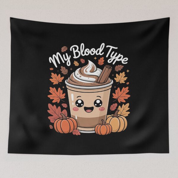 Item preview, My Blood Type is Pumpkin Spice Cute Fall Coffee Lover designed and sold by ToggleBet.