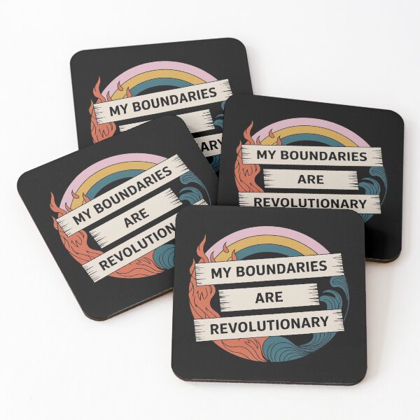 Item preview, My Boundaries are Revolutionary Self-Care Protest designed and sold by ToggleBet.